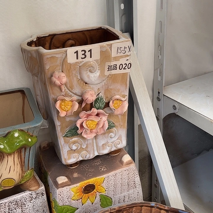 粗陶材质多肉花盆