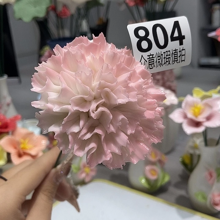 陶瓷纯手工捏花设计