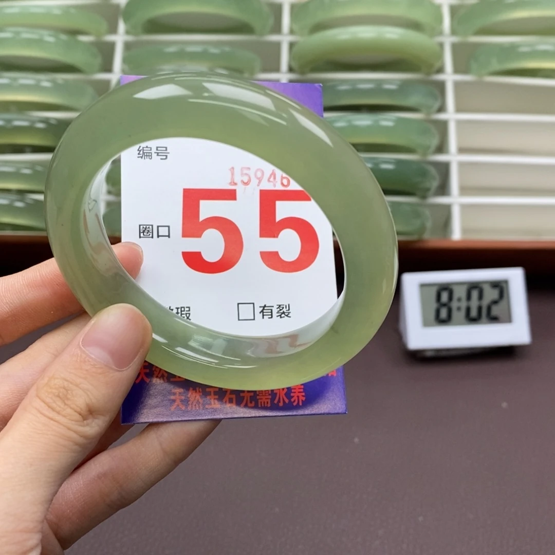 未镶嵌蛇纹石玉手镯