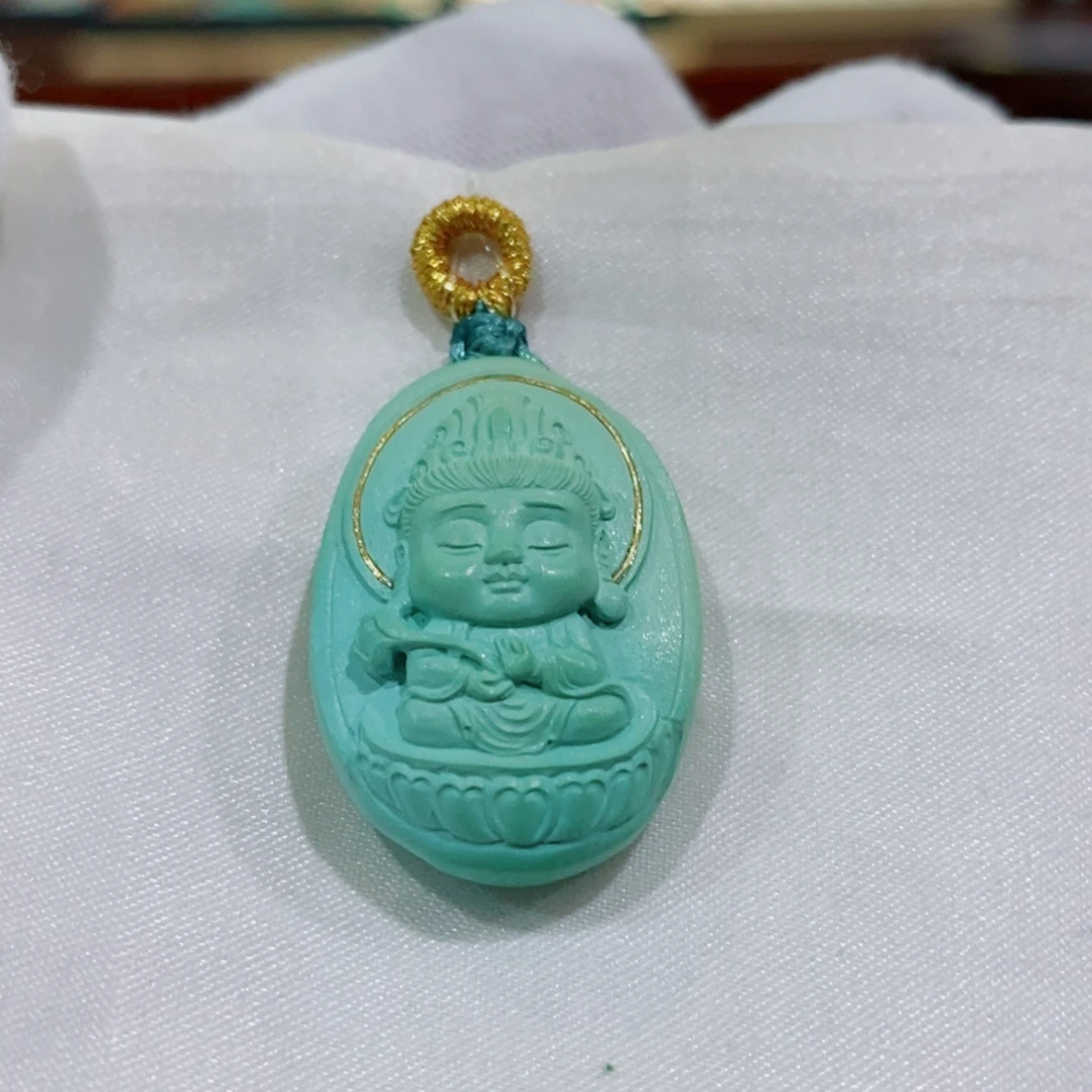 绿松石18K金镶嵌珠宝奇石