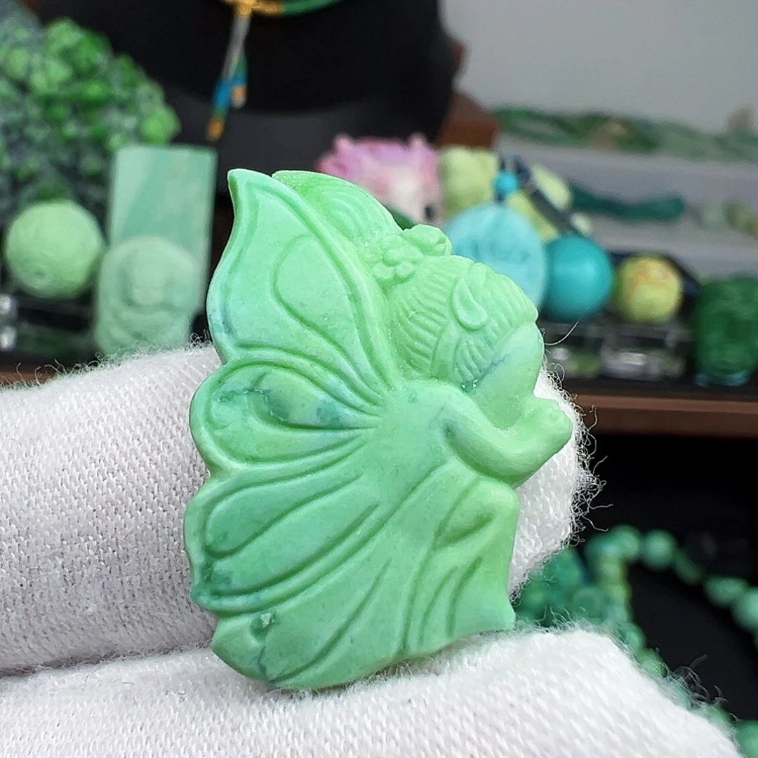 绿松石未镶嵌绿松石主播璐璐