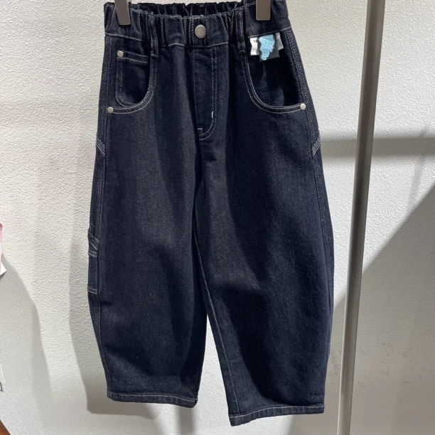 预售206儿童牛仔弯刀裤