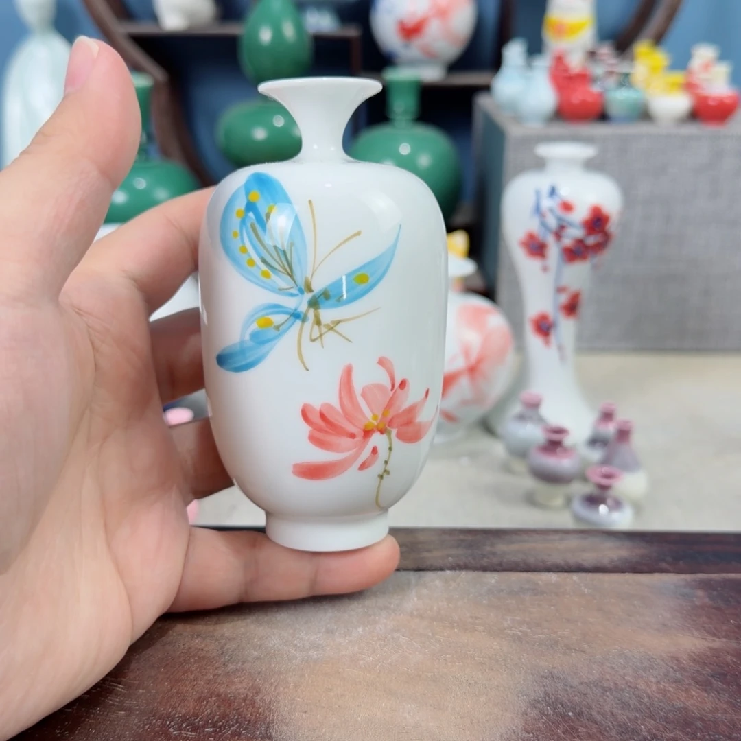 陶瓷手工小花器摆件