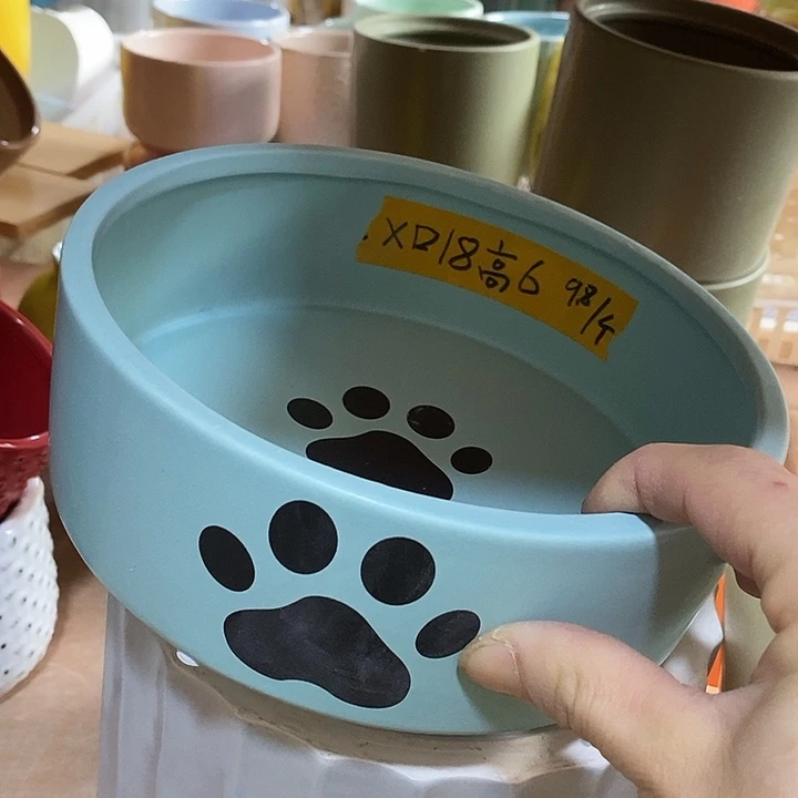 陶盆有孔 瑕疵针孔漏釉介意勿拍外高 6外口18