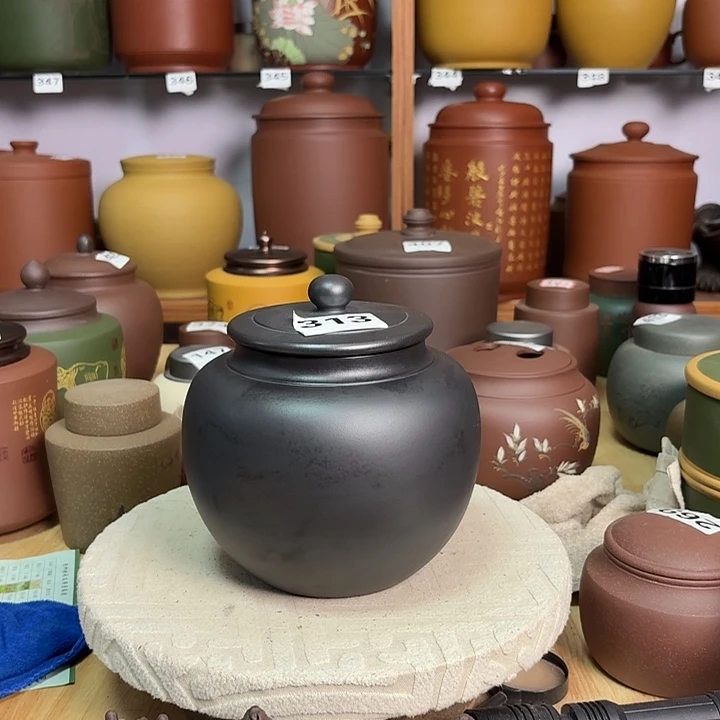茶叶罐紫砂一斤茶叶罐装处理313