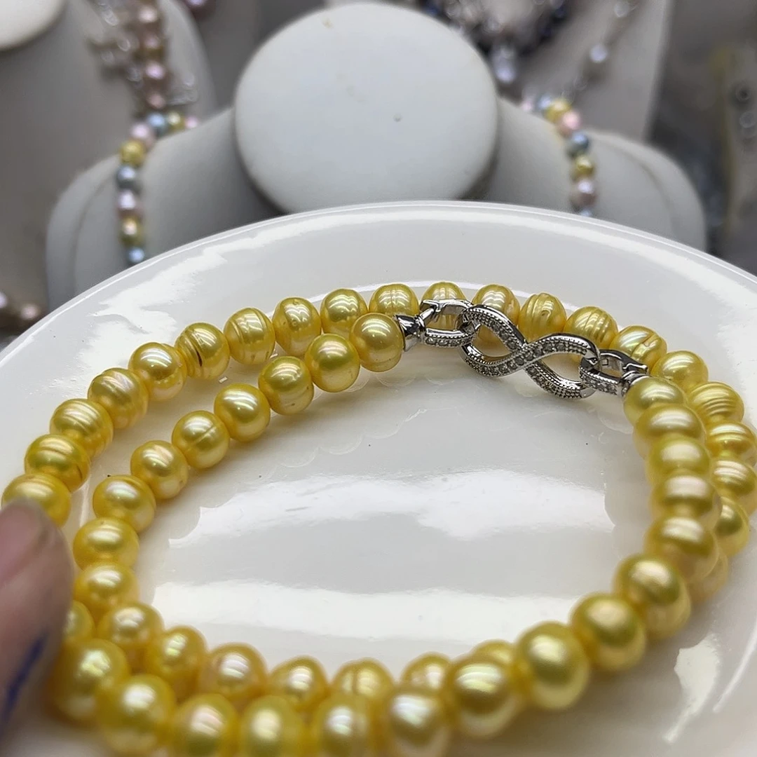 戒指银S925镶嵌淡水珍珠