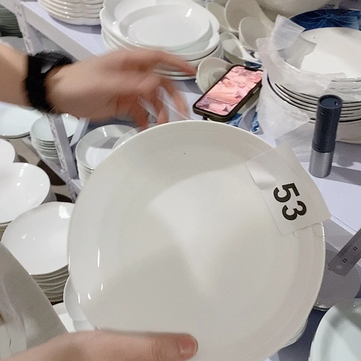 白瓷053号盘子2个装