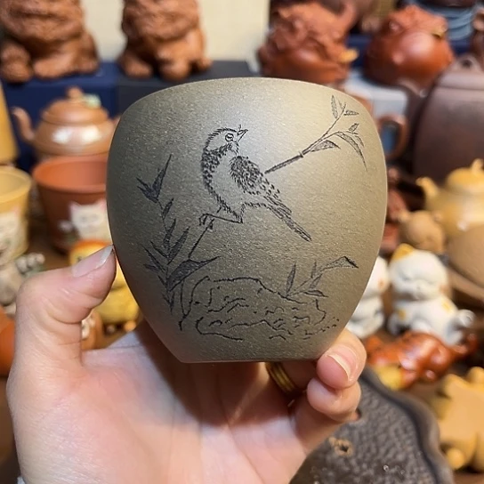 紫砂茶杯紫砂主人杯