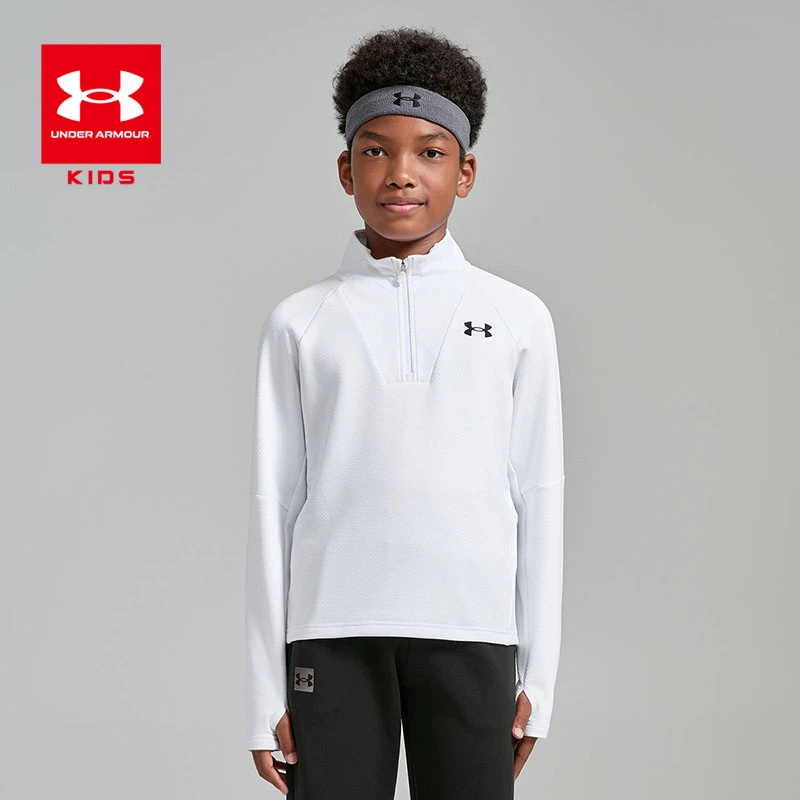 Under Armour/安德玛儿童立领长袖运动T恤休闲套头训练卫衣1132
