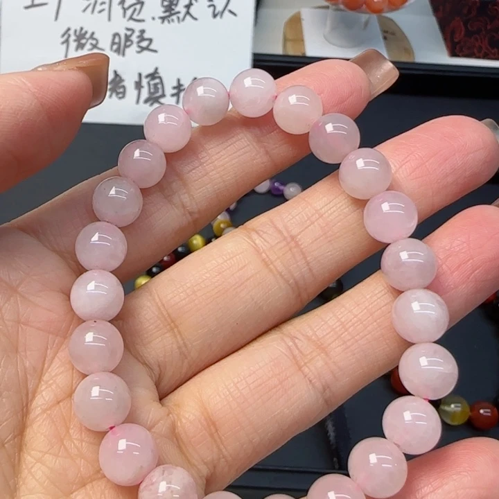 烟晶手链银S925镶嵌手串