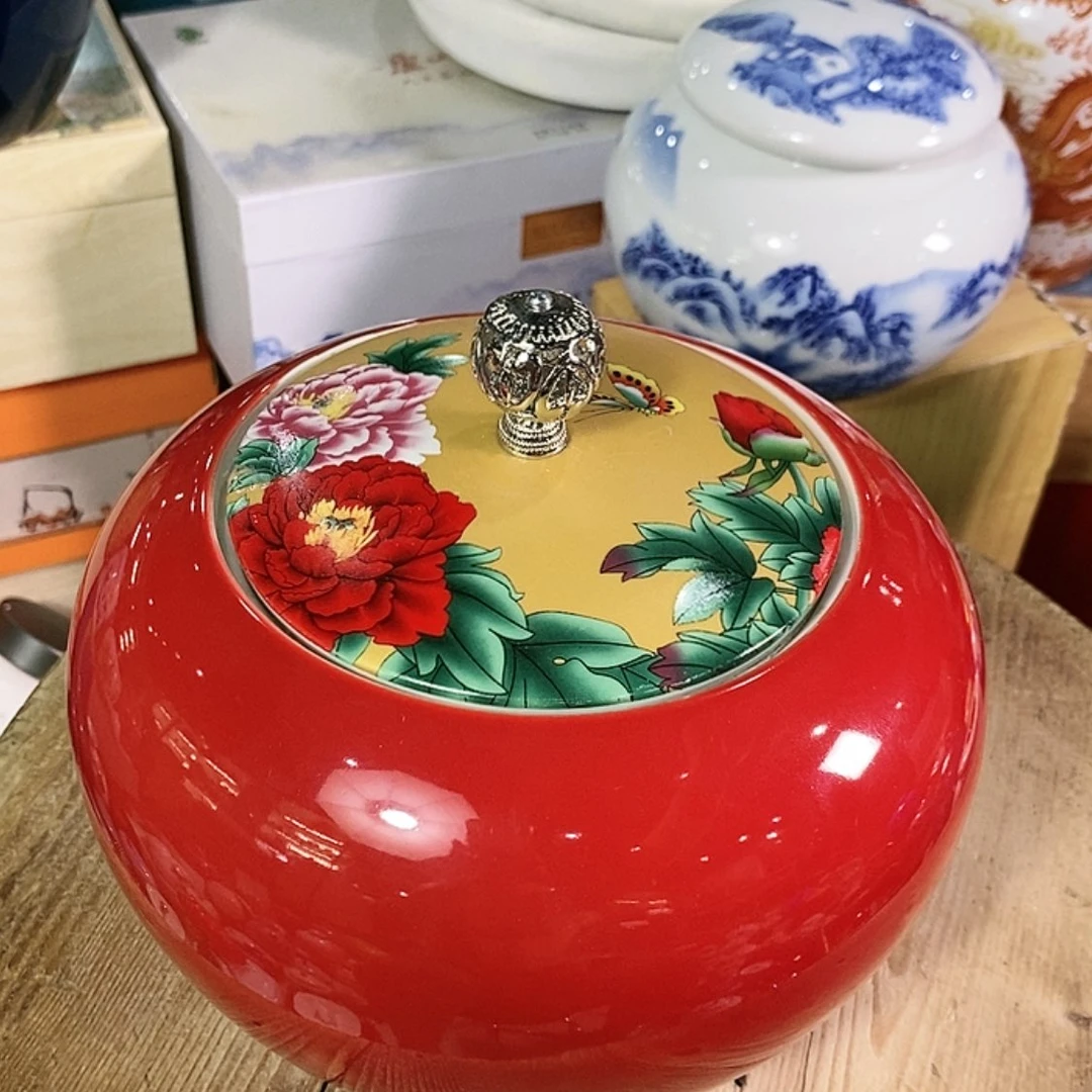 【闪购商品】瓷片陶瓷茶叶罐密封罐