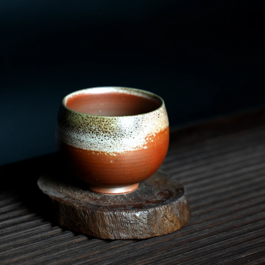精品手工柴烧主人品茗杯C款