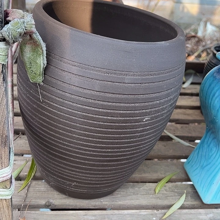 紫砂花盆高度28口径20