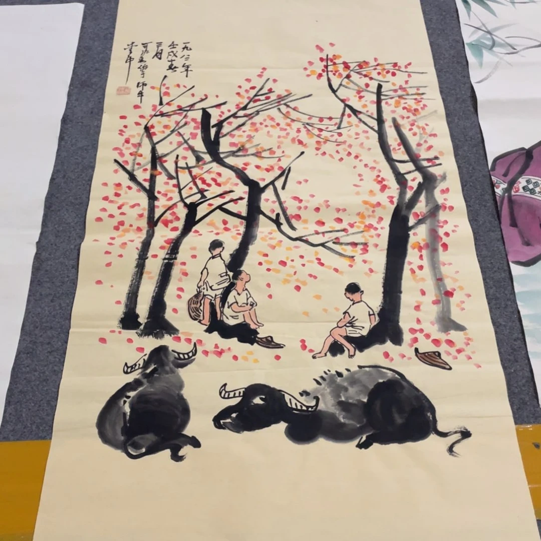 年画画创作等活动中的工作