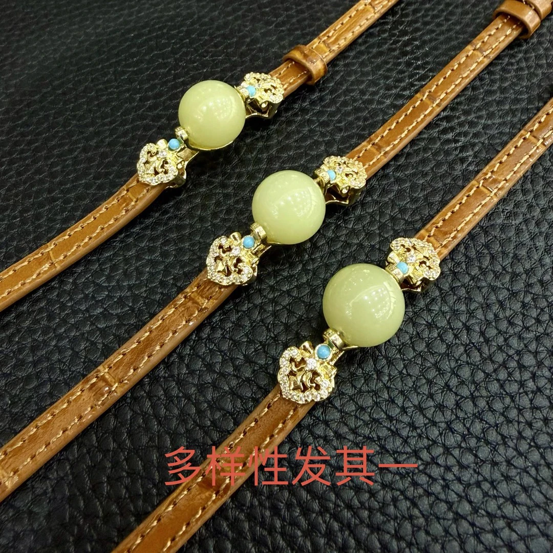 和田玉黄口手链｜12单珠｜老油料无包容｜时尚百搭