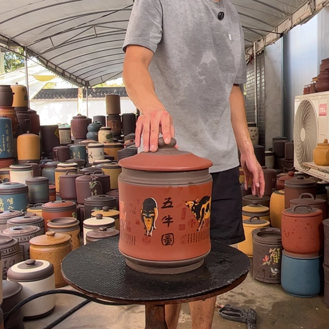 紫砂茶叶罐8 饼茶叶罐