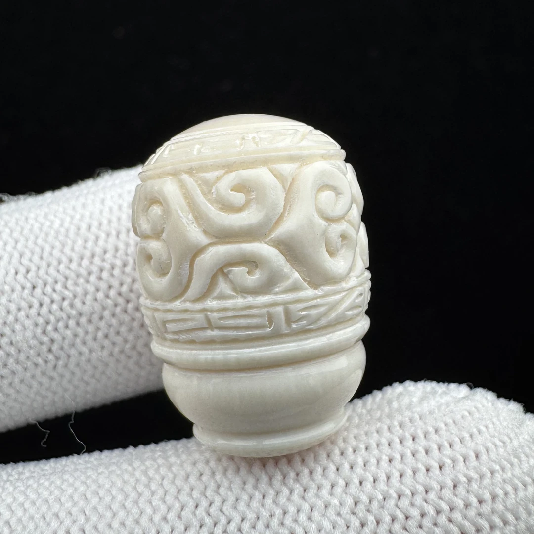 D4190天然猛犸牙 三通 15.4*22.3mm支持鉴定 假一罚四