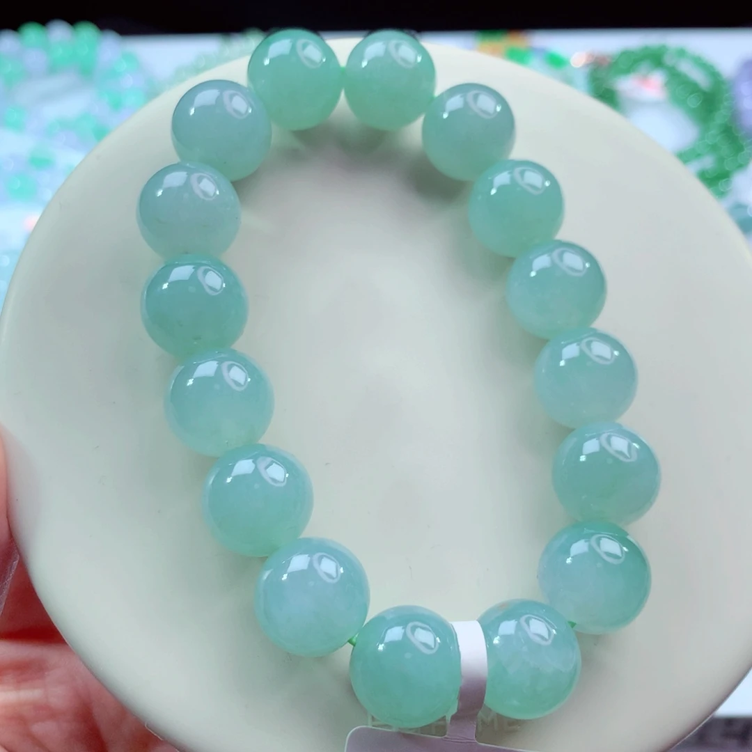 翡翠未镶嵌手链卡13.2