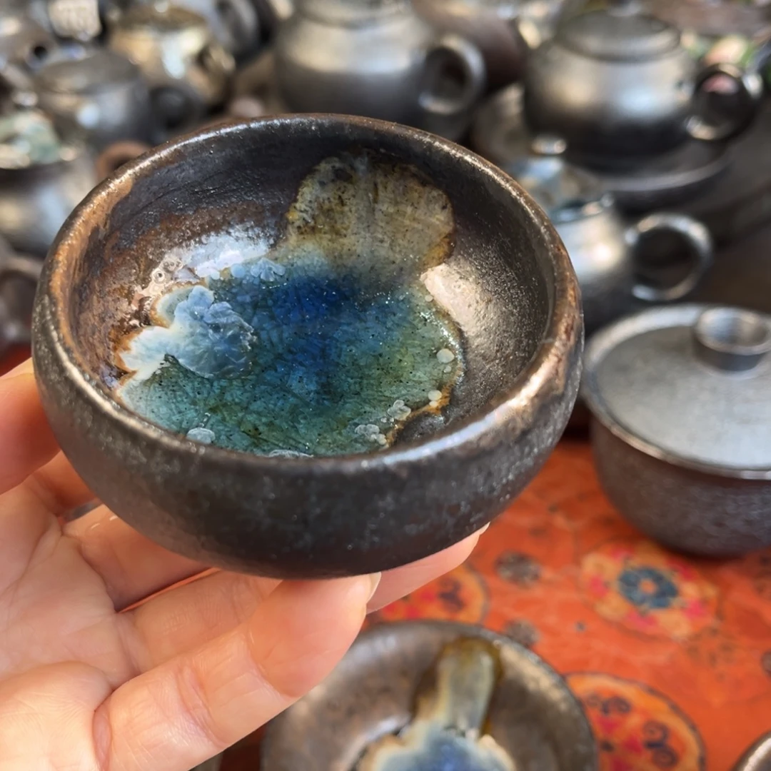 米***家柴烧茶器主人杯杯柴烧