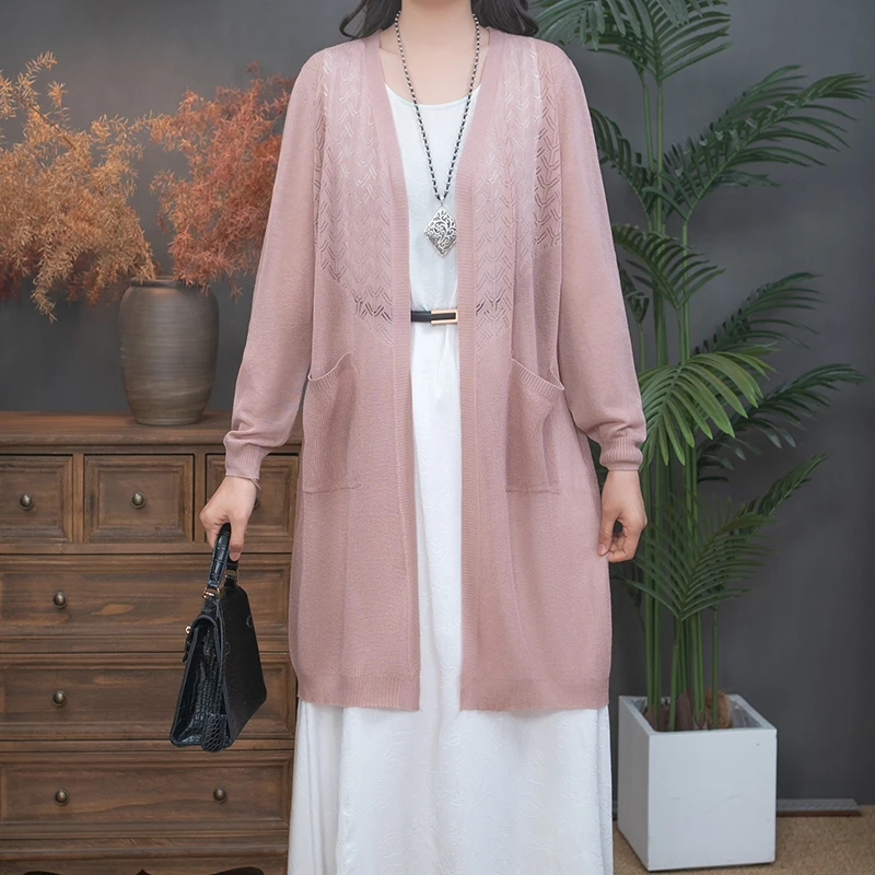 2025夏新款洋气短款设计薄款长袖外搭针织时尚百搭2505-131