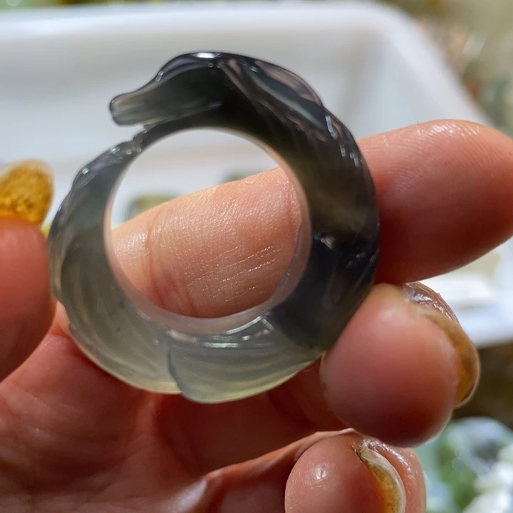 岫玉未镶嵌岫玉戒指