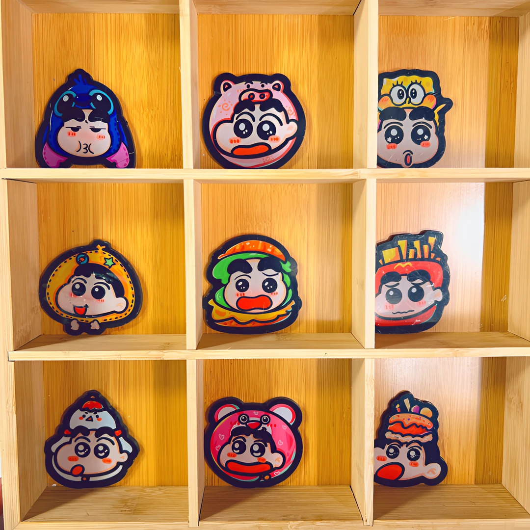 日系ins小新动漫卡通亚克力冰箱贴【复制单】