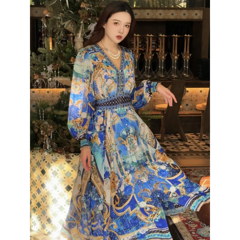 【2025-瑶瑶】重磅100桑蚕丝连衣裙Y25-0906-2