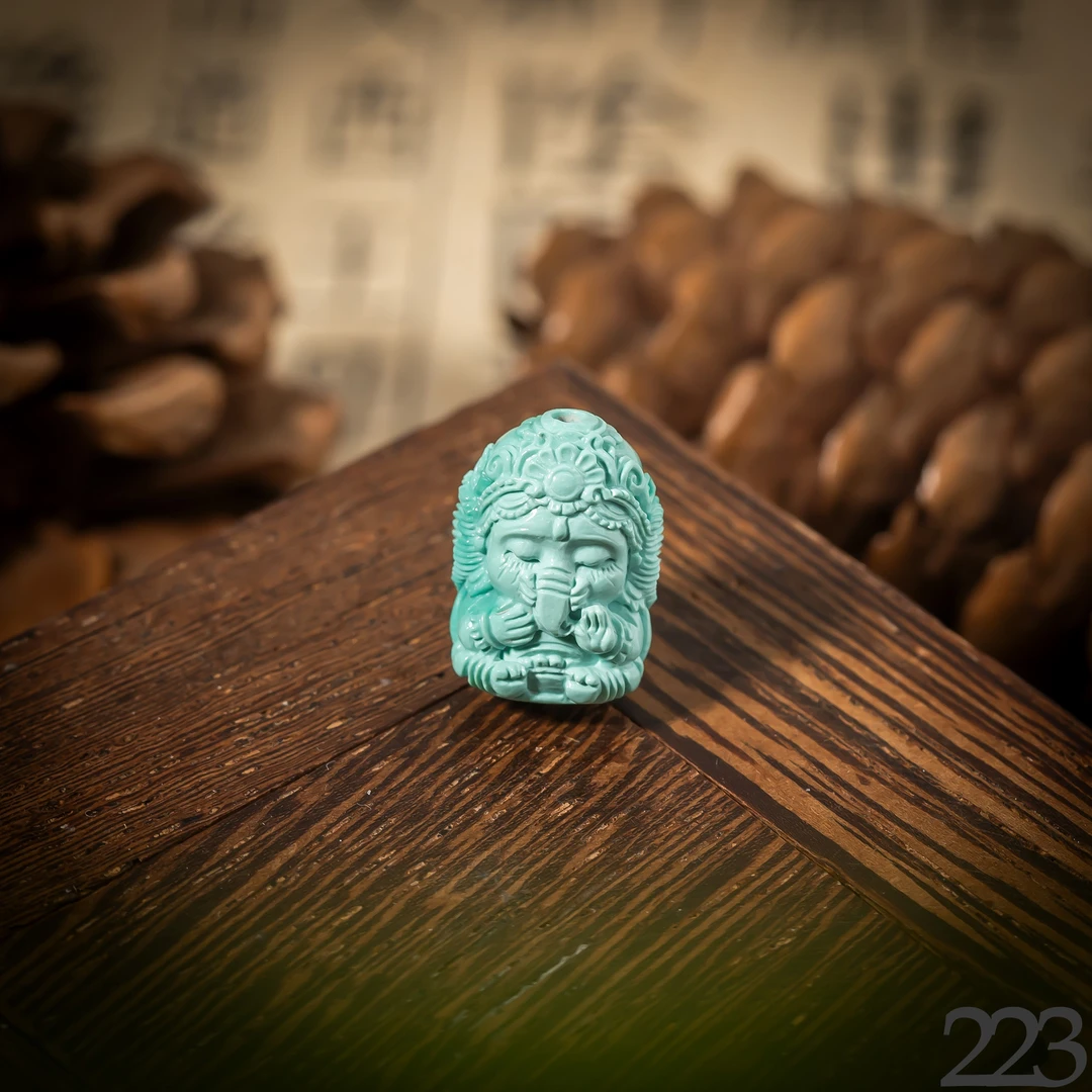 【世间臻宝】绿松雕刻件/15*11*8mm/多样性发一件/SS223/孤