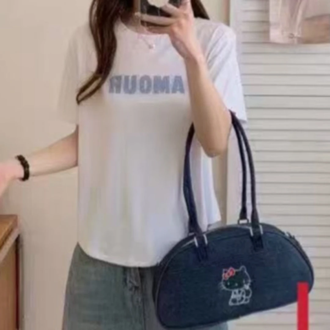 L85款 新款小蛮腰字母短袖