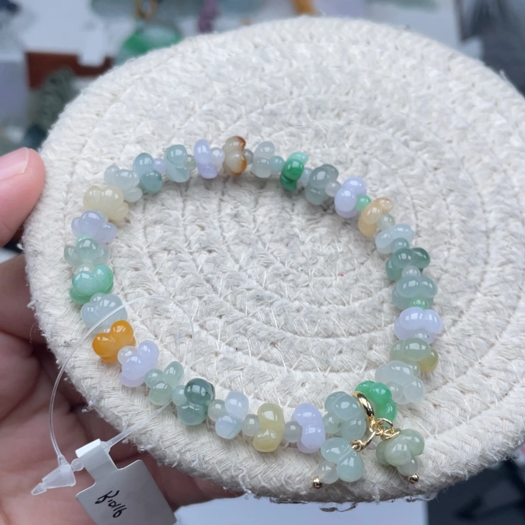 翡翠未镶嵌颈饰天然A货缅甸翡翠8.5mm