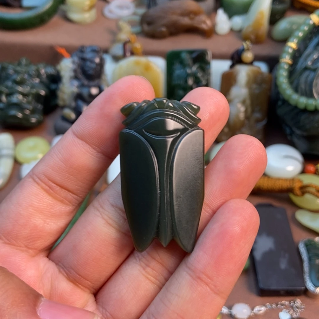 和田玉未镶嵌挂件