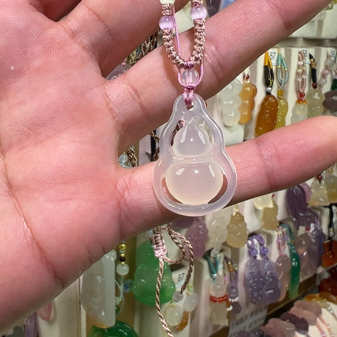 玛瑙/玉髓未镶嵌吊坠(赠链)