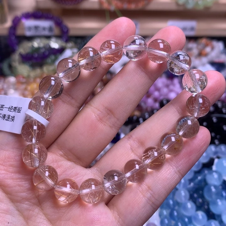未镶嵌手串水晶9.7彩发晶
