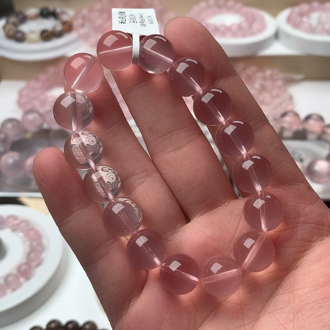 k***n水晶手串未镶嵌粉水晶