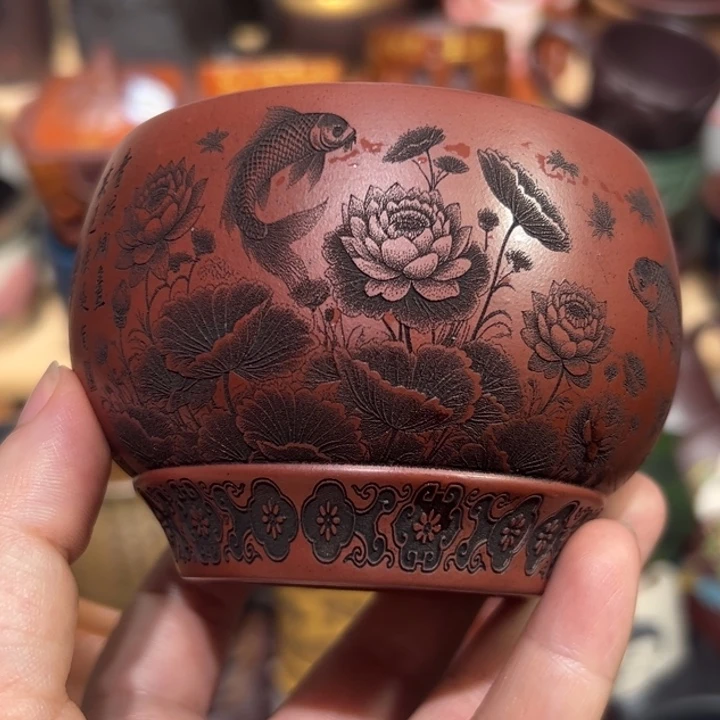 茶杯紫砂宜兴紫砂主人杯