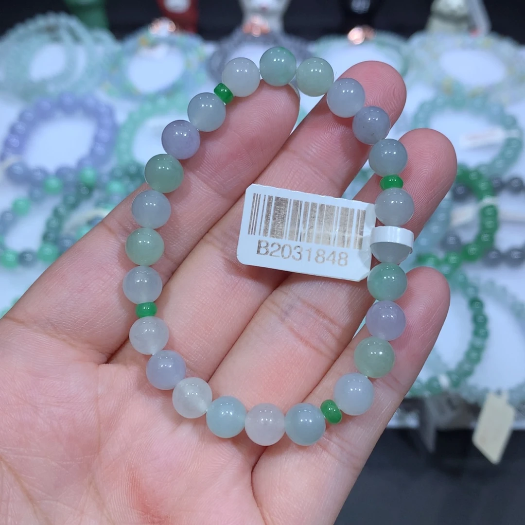 翡翠未镶嵌手串天然