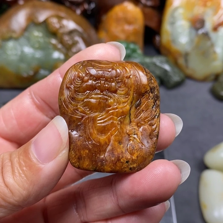 和田玉未镶嵌挂件