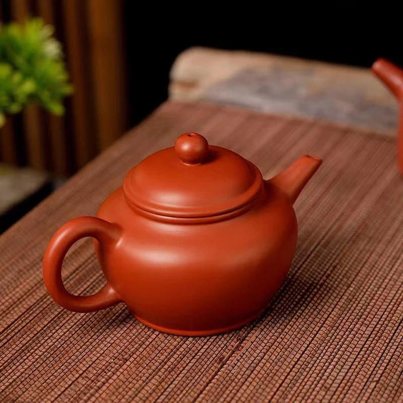 潮州章永盛老师制作手工朱泥壶西施壶茶壶泡茶壶紫砂壶茶具直播间