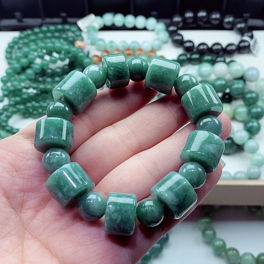 翡翠未镶嵌毛衣链