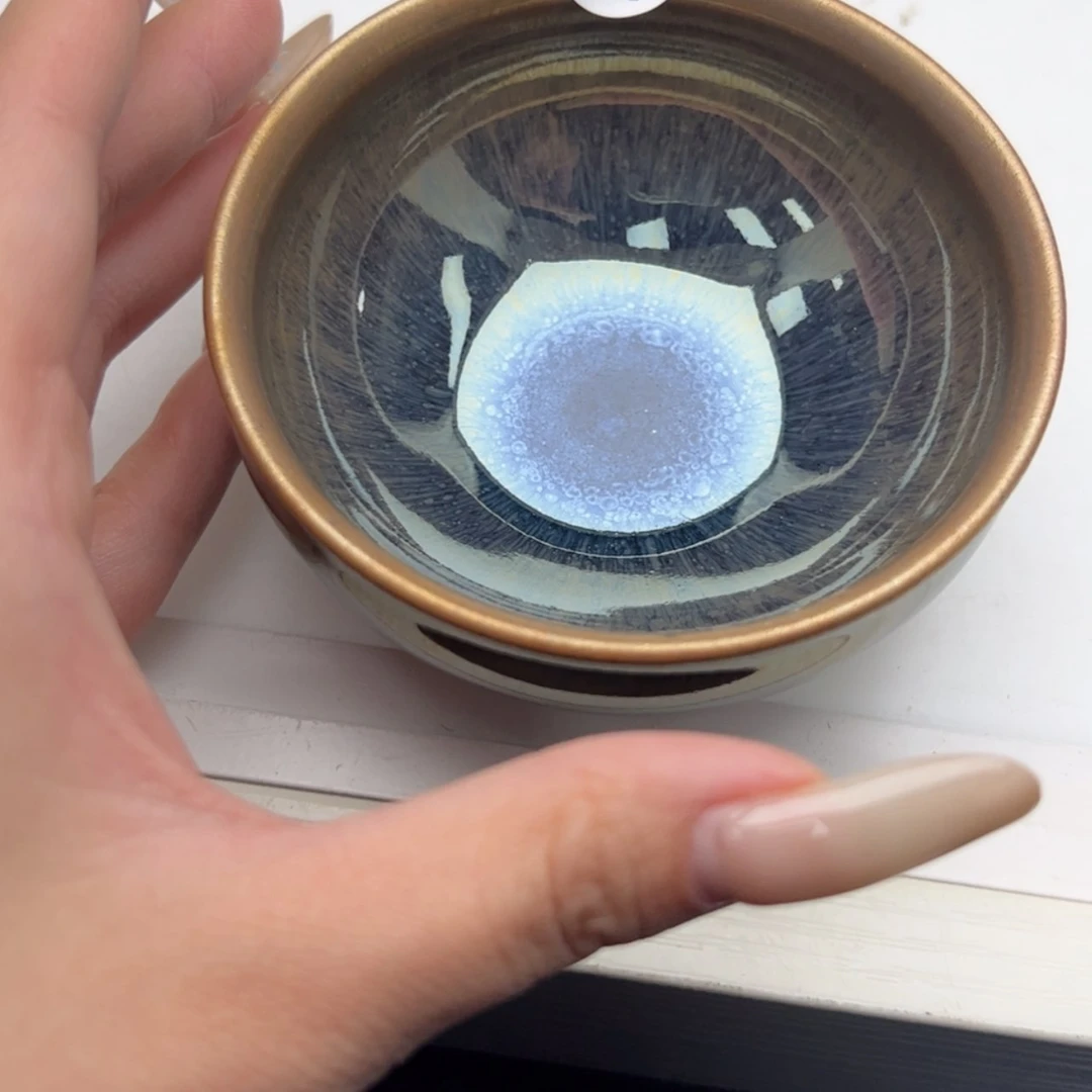 【闪购商品】茶盏随**欲纯手工建盏龙窑柴烧45