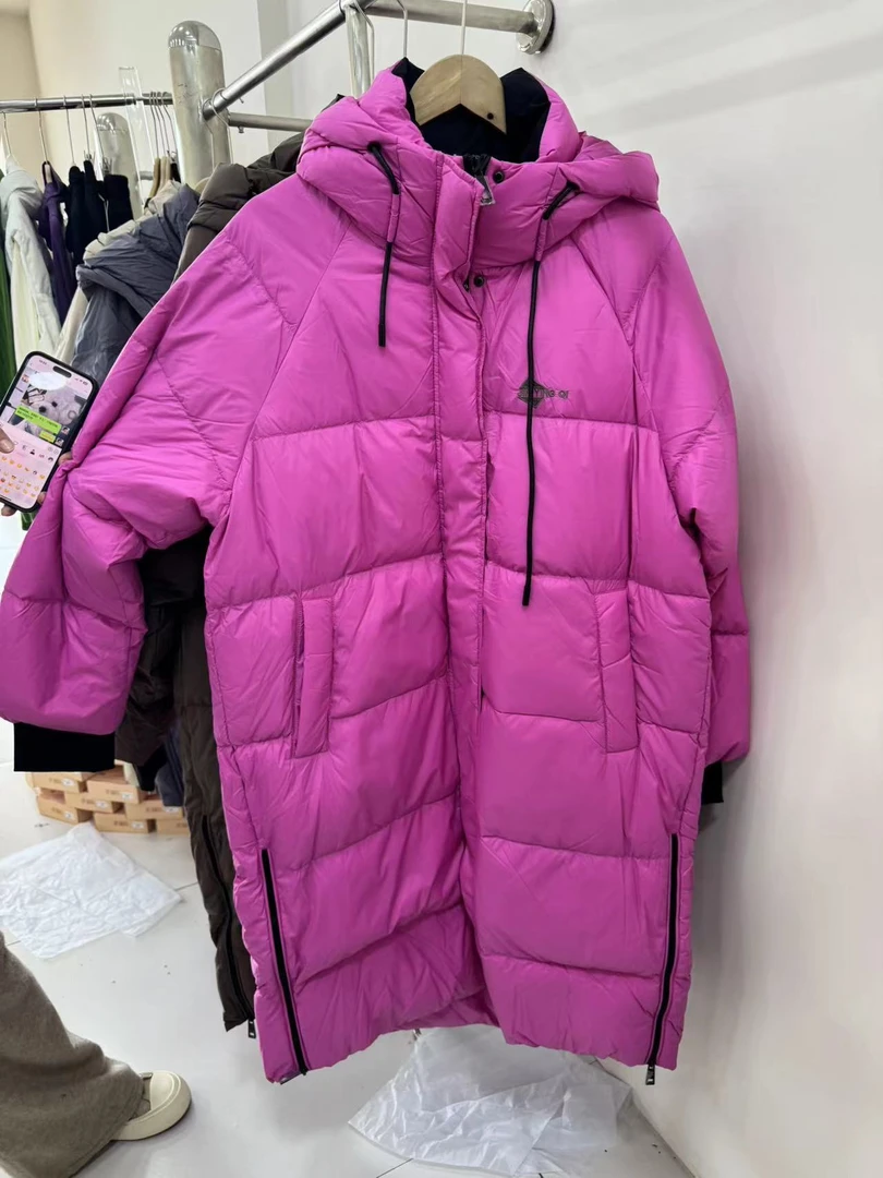 【聪姐推荐】98607高品质休闲长款羽绒服（衣长110胸围140）