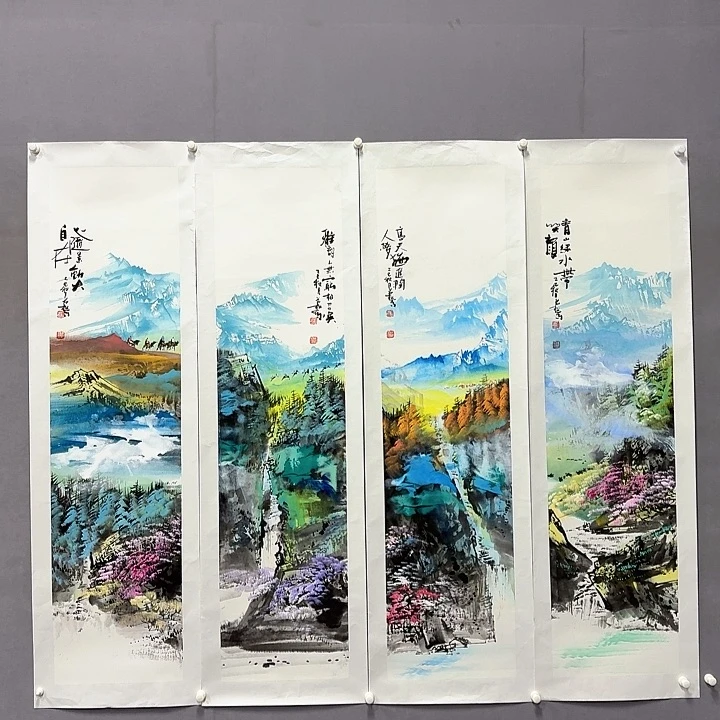 国画亲笔手绘放心去藏