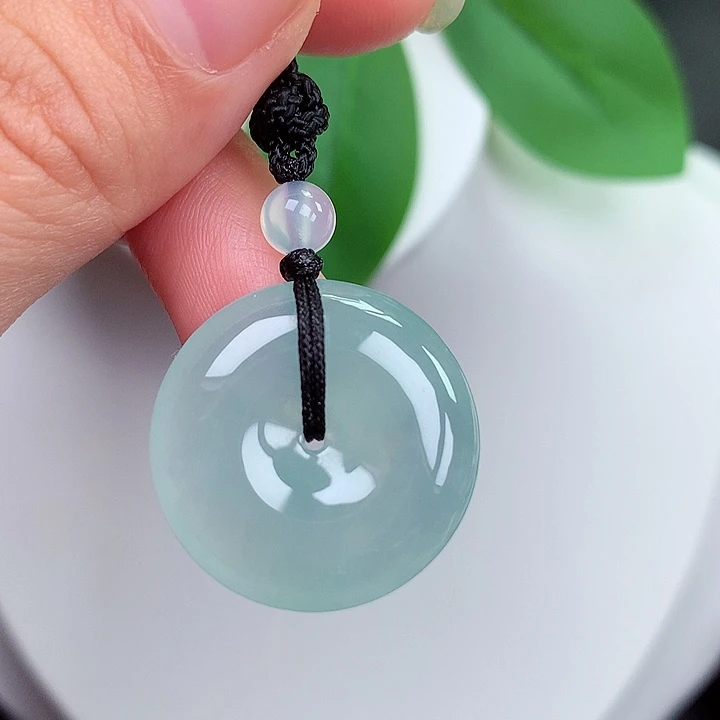颈饰未镶嵌翡翠平安扣 23x6.2mm