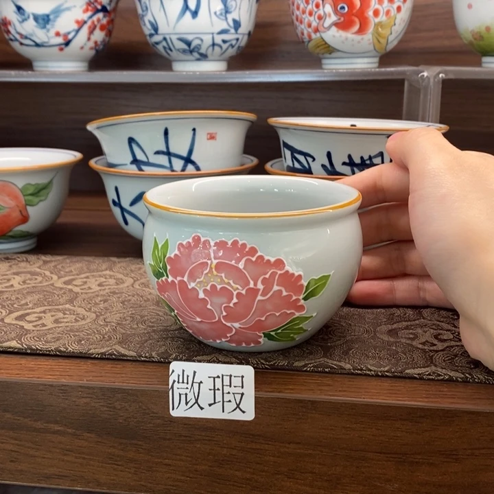 釉下老陶泥手工绘制