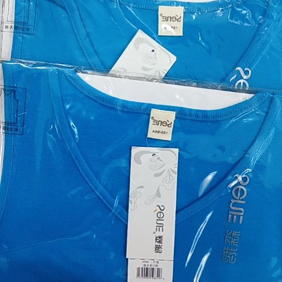 棉4038女士纯棉吊带蓝165