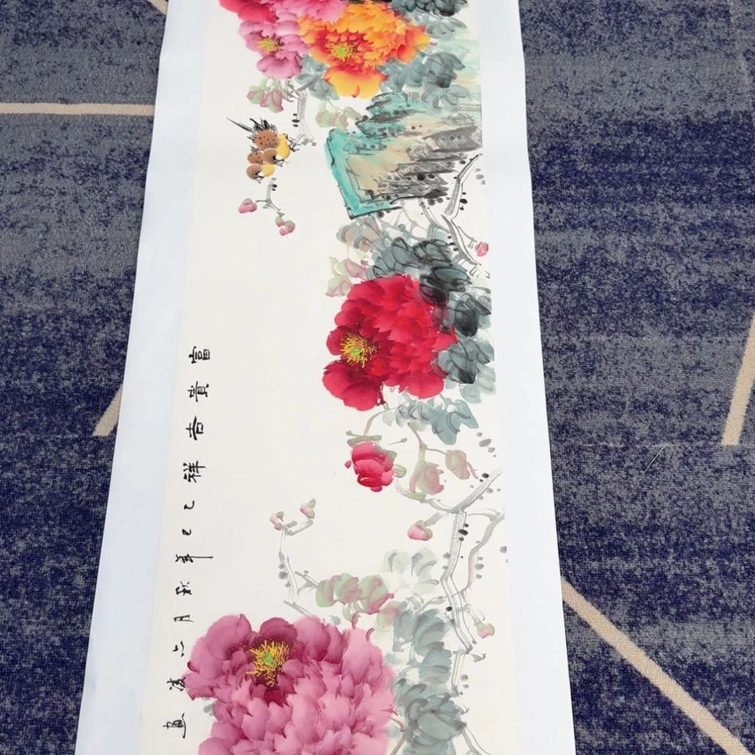 国画国画作品山水花鸟