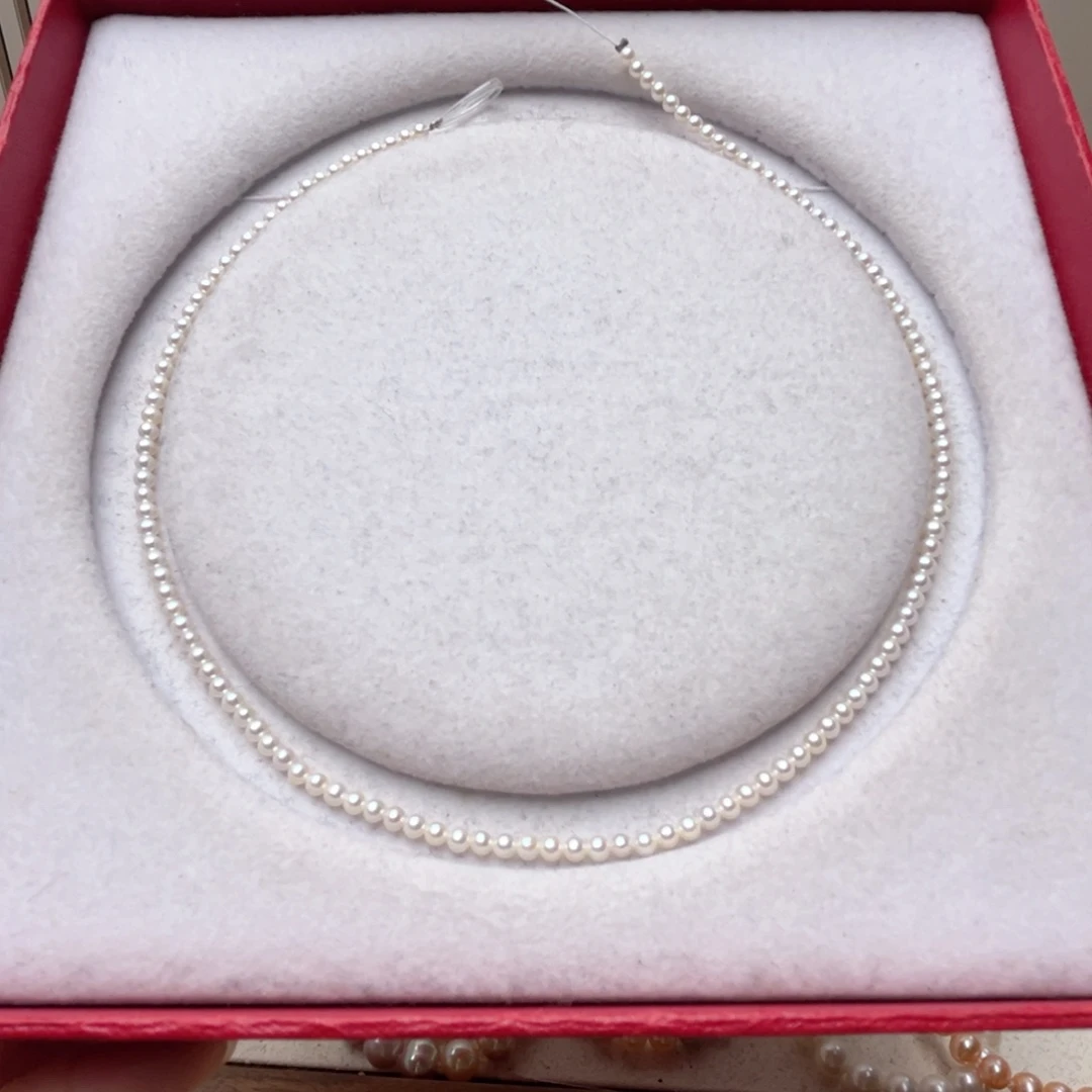 淡水珍珠未镶嵌项链禾**晴3.5mm延长扣