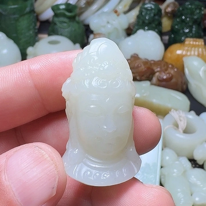 和田玉未镶嵌挂件