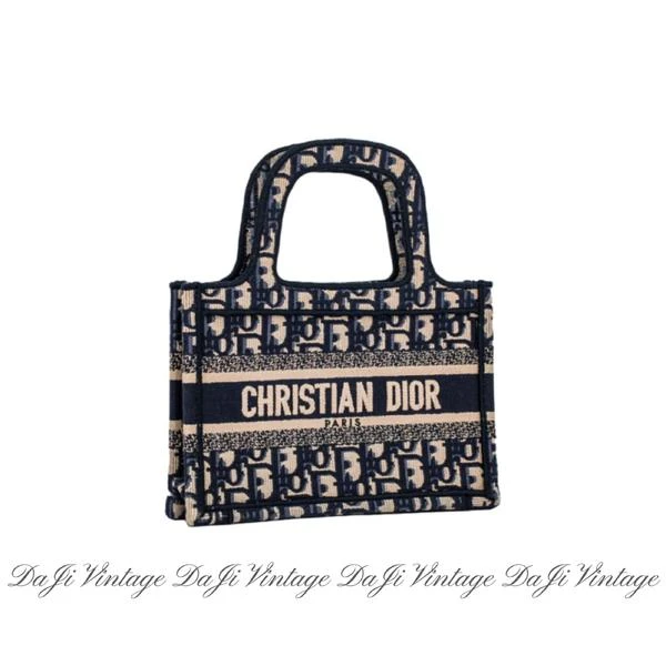 99新 DIOR/迪奥 大吉中古sz/DIOR迪奥老花mini托特手提包