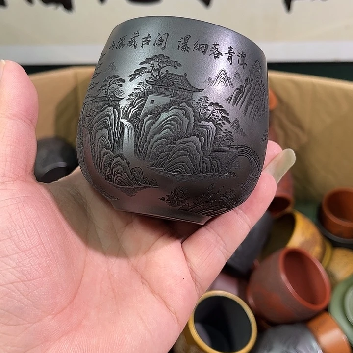 茶杯紫砂全手工紫砂主人杯